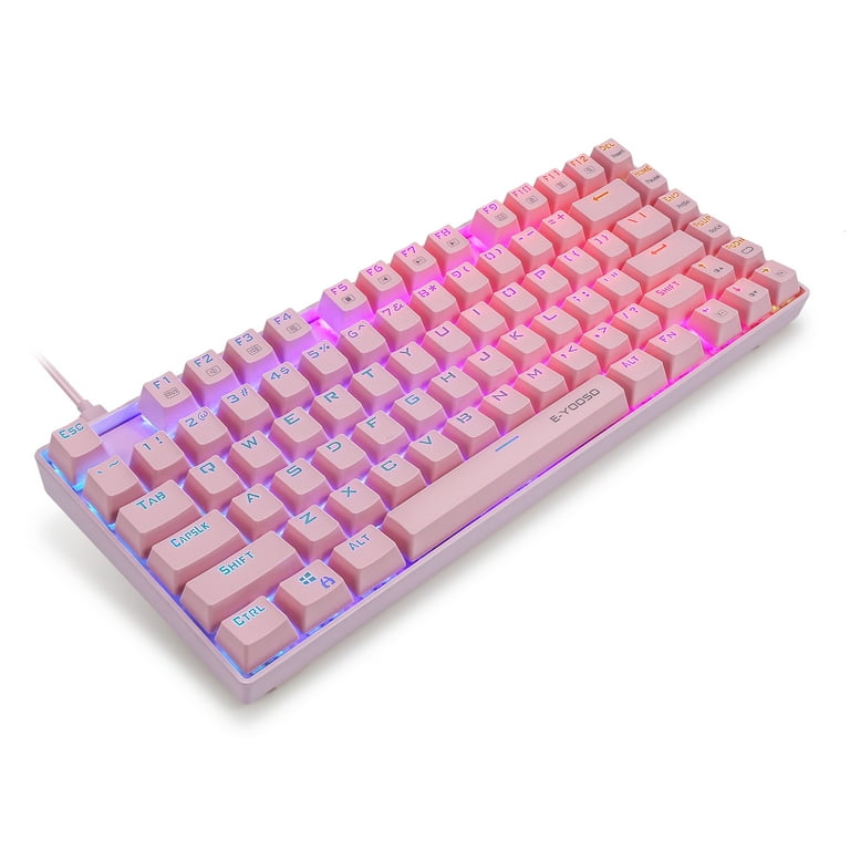 E-Yooso Z-88 RGB Mechanical Gaming Keyboard, Metal Panel, Blue