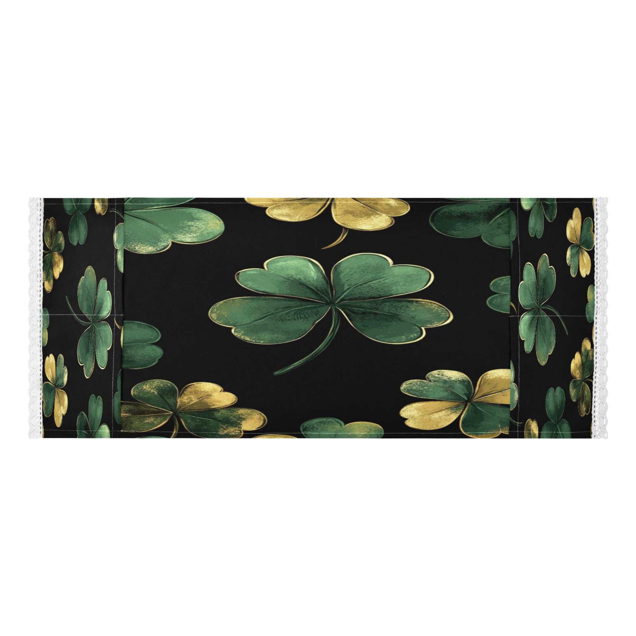 WOBOGO Stpatricks Day Four Leaf Clover Washing Machine Cloth Dryer Refrigerator Top Cover Protective Non-Slip Mat For Kitchen Laundry