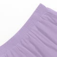 thumbnail image 5 of Bbyeadc Women's Skirts A Line Midi Bubble Skirt Puffy Hem Elastic Waist Solid Color Skirts Swing Trendy Casual Outfits with Pocket,Purple (M), 5 of 5