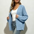 thumbnail image 4 of Women's Long Sleeve Knit Cardigan Dressy Casual Open Front Loose Sweaters Plus Size Fall Fashion Long Outerwear Size S-3XL, 4 of 7