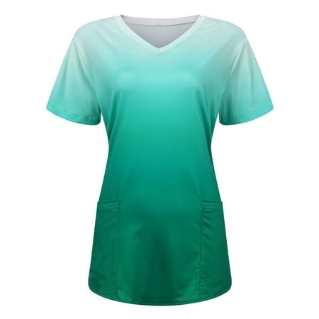 

CHMORA Women Scrubs Top V-Neck