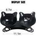 thumbnail image 2 of Cuencos elevados para gatos,Cuencos dobles para perros y gatos,Cuencos para gatos elevados inclinados a 15°,Cuencos de comida para gatos, Comedero protector para gatos y perros pequeños, 2 of 5