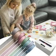 thumbnail image 2 of Less Than 5 Adhesive Tape 8 /Box Washi Tape Adhesive Convenient Solid Colors Decorative Students School Scrapbook Stickers for Decorating, 2 of 4