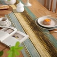 thumbnail image 2 of Rustic Table Runner for Farmhouse, Durable Linen Texture Heat-Resistant Table Mats Set Enhances Any Setting, Wide Range Applications for Kitchen Dining Room Decor (33 X 183 Cm), 2 of 6