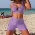 thumbnail image 3 of HUAXUN Tankini Swimsuits for Women Tummy Control Full Coverage Swimsuits Womens Swimsuit Cover Up Drawstring Backless Design Beachwear 2 Piece Swimsuits Floral Print Cami Tops, 3 of 6