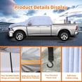 thumbnail image 4 of Truck Car Cover Top for Crew Cab Pickup, Half Cover Sunproof Waterproof Windproof Protector for Extended Cab Trucks, 4 of 11