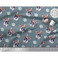 thumbnail image 3 of Soimoi Modal Satin Fabric Boston Terrier Dog Print Fabric by The Yard 42 Inch Wide, 3 of 3