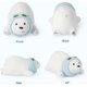 thumbnail image 3 of Peluche de oso polar, peluche suave y esponjoso de 35 cm para abrazar a un amigo, adecuado para todas las edades y ocasiones JM, 3 of 7