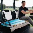 thumbnail image 5 of XYZCANDO Tropical Beach Print Golf Cart Seat Cover | 4 Storage Pockets | Universal Non-Slip Washable Accessory for 2-Seat Golf Carts, 5 of 8