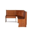 thumbnail image 4 of Pemberly Row Wood Breakfast Corner Nook Table Set in Walnut Brown, 4 of 14