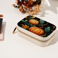thumbnail image 7 of Thanksgiving Pumpkin Leaves Portable Velvet Earring Organizer with Removable Compartment, Necklace Holder, Jewelry Organizer, and Decorative Gift Box, 7 of 7
