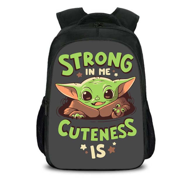 Mochila mandaloriana de Disney para niños y niñas, mochilas escolares informales de Anime Yoda para bebés, Mochila para adolescentes y niños pequeños Gao Jinjia LED