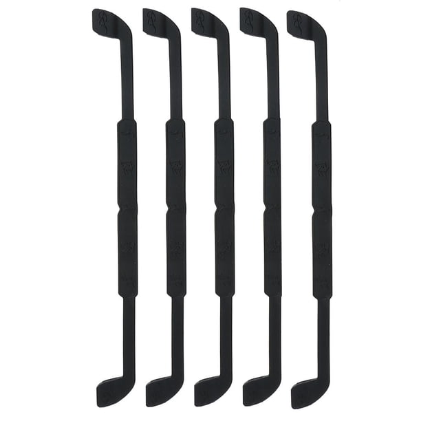 Soporte de gafas de silicona Yinane 5 piezas 12 colores Negro
