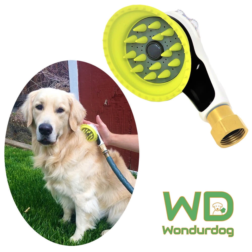 Wondurdog Quality Outdoor Dog Wash with All Metal Adapter. Attaches to