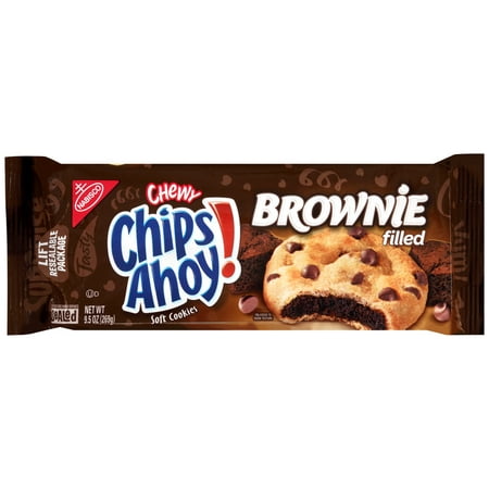 (2 Pack) Nabisco Chewy Chips Ahoy! Brownie Filled Soft Cookies, 9.5
