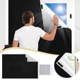 thumbnail image 3 of Cortinas para ventanas de dormitorio, persianas y estores con cinta de velcro. Cortinas para el hogar, la habitación del bebé, el dormitorio, la residencia de estudiantes o para viajar (negro), 3 of 8