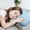 Blue, variant on Small Pillow,Soft Breathable Cotton Memory Foam Pillows with Washable Removable Pillowcase Travel Pillow for Sleeping Camping Home Office Nap Lumbar Support Bedroom Adults(Navy)