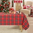 thumbnail image 1 of Nappe de Noël à Carreaux Rouges 2025 Nouvelle Année Couverture de Table Réunion de Famille Restaurant Ambiance Photo Fête Décorations Maison, 1 of 6