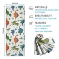 thumbnail image 2 of Dinosaur and Cactus Pattern Hot Yoga Mat Towel Non Slip for Hot Yoga - Quick-Drying Yoga Mat Cover with 4 Corner Pockets with Travel Bag - Hot Yoga Towel Non Slip Grip Moisture Wicking Sweat 70"x26", 2 of 6