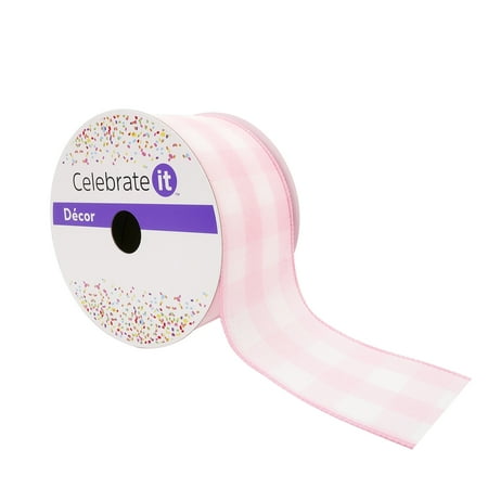 UPC: 0191518419276 | 2.5 Buffalo Check Wired Ribbon by Celebrate It™ Décor