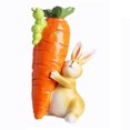 thumbnail image 3 of Easter Holding Ornament Start Stare Rabbit Statue (criar Zanahoria), 3 of 5