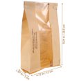 thumbnail image 2 of WRISTBIQUE 50pcs Khaki Bakery Paper Bags with Iron Buckle for Tea Use Perfect for Cookies and Snacks, 2 of 8