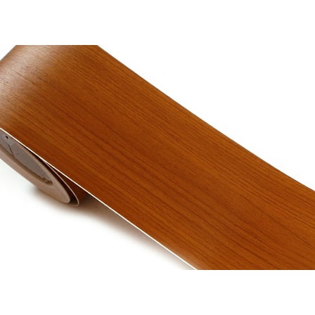 ROSEROSA Peel and Stick PVC Self-Adhesive Wallpaper Border Board Trim Moulding Sticker Cherry Wood : 3.93 In (W) X 16.40 ft (L)