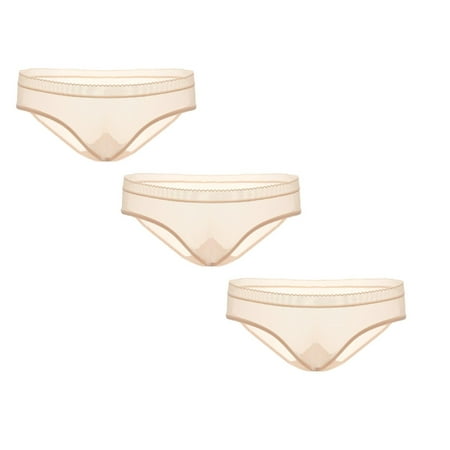 

Womens Underwear Brief Seamless Comfortable Low Waist Panties3PC