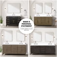 thumbnail image 7 of Harbor 36 in W x 22 in D Brown Oak Single Bath Vanity and Carrara Marble Top, 7 of 7