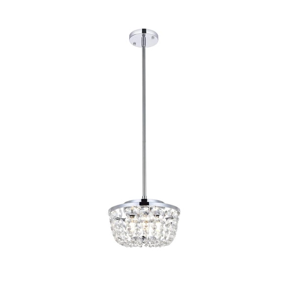 Gianna 10 inch pendant in chrome