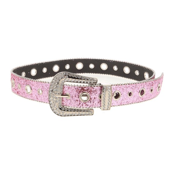 HEMOTON Dress Belt Belts Rhinestone Belt 's 103.00X7.30X2.30CM Pink