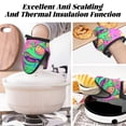 thumbnail image 7 of Disketp Psychedelic Cartoon Frog Non-Slip Mini Oven Mitt Set, Short Oven Mitts for Baking Grilling Barbecue Microwave, 5.9"x5.9"in, 7 of 7