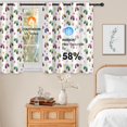 thumbnail image 4 of Monster Cartoon Truck White Pattern Blackout Curtains,Triple Weaved Fabric,Thermal Insulated,Room Darkening,Grommet Top,2 Panels,52x45in(132x114cm), 4 of 5