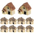 thumbnail image 2 of 12 Pcs Mini House Shaped Ornaments Resin House Model Micro Landscaping Decor, 2 of 4
