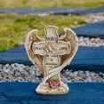thumbnail image 6 of SCNOR Easter Cemetery Decorations, Praying Hands and Cross Resin Wreath Grave Ornament, Beige Easter Memorial Decor for Outdoor Gravesite, 6 of 6