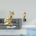 thumbnail image 2 of Escultura Abstracta De Gato, Figura Decorativa De Resina, Adorno Artístico Para Chimenea, Casa, Oficina, Mesa De Café, Decoración De Recuerdo., 2 of 8