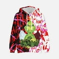 2024 New Green Furley Grinch hoodie around men's and women's street 3D