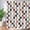Bronze, variant on Retro 70s Rainbow Checkered Shower Curtain with 12 Hooks, Washable Polyester, Groovy Vintage Design