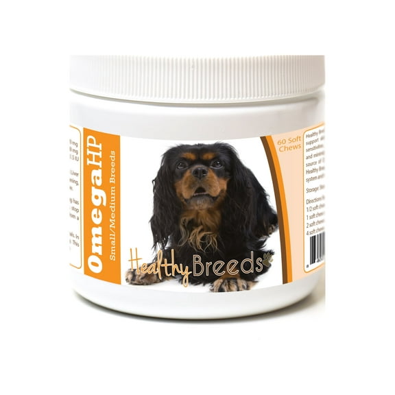 Healthy Breeds English Toy Spaniel Omega HP Fatty Acid Skin and Coat Support Soft Chews