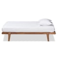 thumbnail image 2 of Bowery Hill Walnut Brown Finished Wood Twin Size Platform Bed Frame, 2 of 7