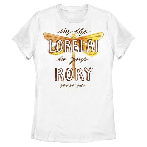 Womens Gilmore Girls Your Rory Orange Dragonfly T Shirt