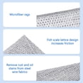 thumbnail image 4 of 10Pcs Wire Dishwashing Rags, Double-Layer Steel Wire Cleaning Cloth, Non-Scratch Steel Wool Scrubber Cleaning Pads for Kitchen 10pcs, 4 of 5