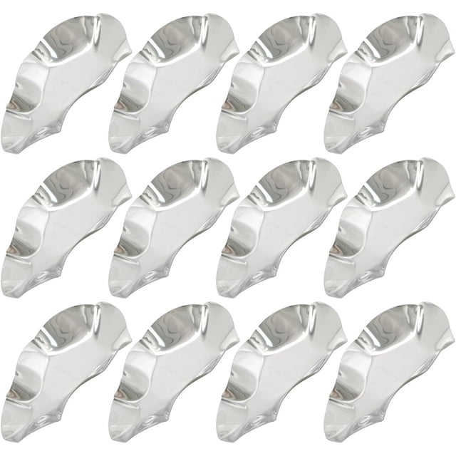 12pcs Stainless Steel Oyster Shells Oyster, Grilling Shells for Cooking Oysters Shrimp Scallops Clams