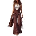 awjaisca Cargo Jumpsuit Sleeveless Wide Leg Cargo Jumpsuit Adjustable ...