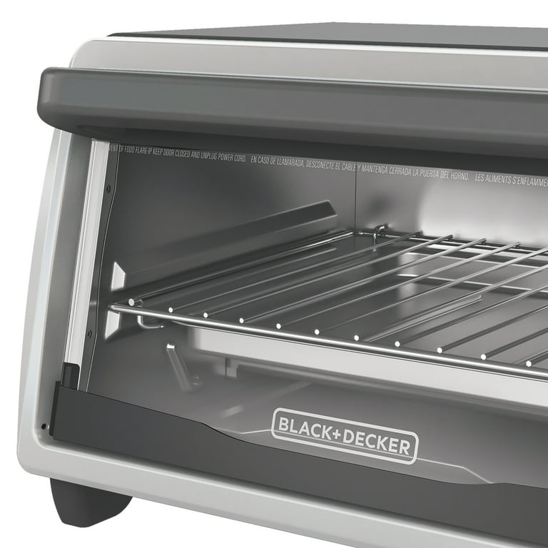 BLACK & DECKER 4-Slice White Toaster Oven (-Watt) at