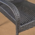 thumbnail image 3 of Monserrat Outdoor 5 Piece Acacia Wood and Wicker Dining Set, Gray, Gray, 3 of 6