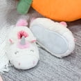 thumbnail image 3 of LULEX Girls White Unicorn House Slippers for Toddler Girls Indoor/Outdoor, 3 of 4