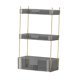 thumbnail image 2 of Organizador de baño de 3 niveles, soporte de almacenamiento de maquillaje para tocador de cosméticos de dormitorio Gris, 2 of 8