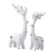 thumbnail image 5 of 2 estatuas de ciervos, esculturas de animales, colección moderna, figuras decorativas Blanco, 5 of 9