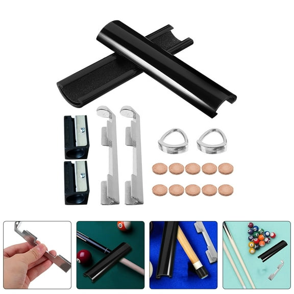 FRCOLOR 1 Set of Cue Tip Repair Kit Cue Tip Accessories Pool Cue Repair Set Cue Stick Repair Kit Billiard Cue Tips